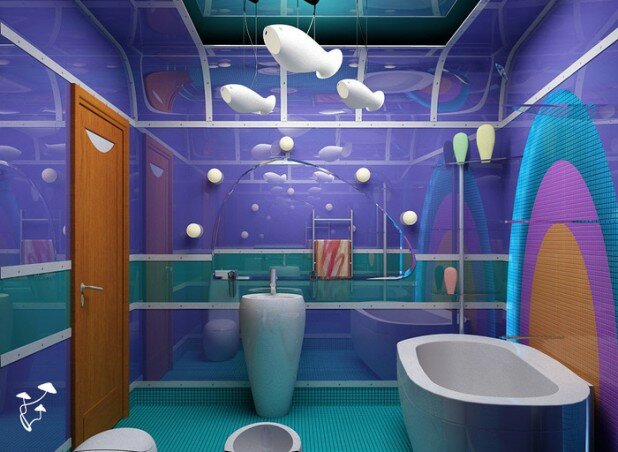 Интерьеры ванной комнаты-3