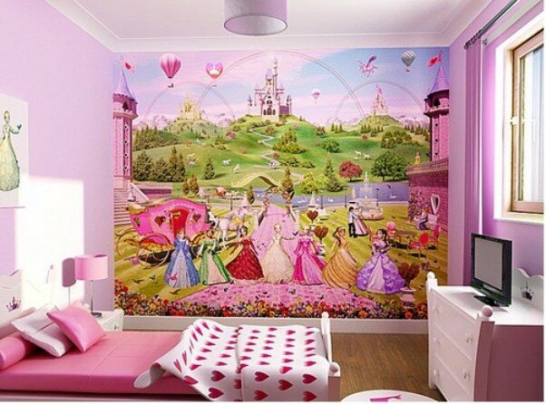 красивый дизайн детской комнаты-3