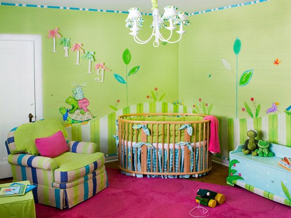 красивый дизайн детской комнаты